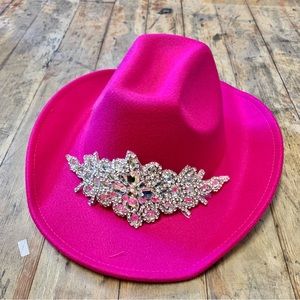 Rhinestone Bling emblem Western cowboy hat